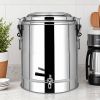 SOGA 12L Stainless Steel Insulated Stock Pot Dispenser Hot and Cold with Tap