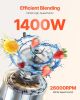 68 oz 1400W Blender for Smoothies Food Processing Blender for Kitchen