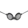 HAWOK Hamburger Campfire Iron - Pre-Seasoned Handheld Round Burger Grill set of 2